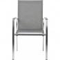 Stern - Mika Stapelsessel Grau / Aluminium Anthrazit