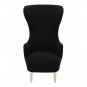 Tom Dixon - Wingback Stuhl Schwarz Hallingdal 190 (Beine: Eiche)