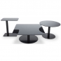 Tom Dixon - Flash Circle Beistelltisch Schwarz (Gestell: Schwarz)