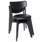 Tom Dixon - Slab Side Stuhl gepolstert Schwarz