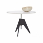 Tom Dixon - Screw Tisch Ø 90 cm; H: 57-82 cm - Marmor