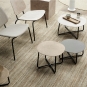 Mater - Lily Beistelltisch M Schwarz (Coffee Waste)