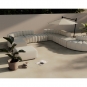 Norr11 - Studio Sofa Element Curve Outdoor Whisper (Sunbrella Savane)