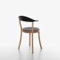 Plank - MONZA Bistro Stuhl Buche Natur | Schwarz
