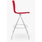 Arper - Catifa 46 0487 Barhocker zweifarbig H 73cm Weiß-Rot