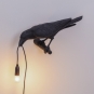 Seletti - Bird Looking Wandleuchte Black | Looking Left