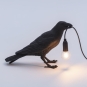 Seletti - Bird Waiting Tischleuchte Black | Waiting