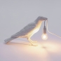 Seletti - Bird Waiting Tischleuchte White | Waiting OUTDOOR