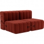 Ambivalenz - Curt Sofa Set 4 Rot (Dama 0058)