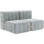 Ambivalenz - Curt Sofa Set 4 Hellblau (Barcelona River V3347/33)
