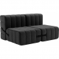 Ambivalenz - Curt Sofa Set 4 Dunkelgrau (Dama 0004)