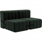 Ambivalenz - Curt Sofa Set 4 Dunkelgrün (Dama 0061)