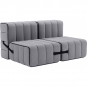 Ambivalenz - Curt Sofa Set 4 Grau (Jet 9803)
