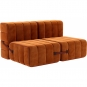 Ambivalenz - Curt Sofa Set 4 Russet Rot (Barcelona V3347/17)