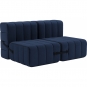 Ambivalenz - Curt Sofa Set 4 Dunkelblau (Jet 6098)