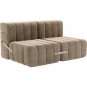 Ambivalenz - Curt Sofa Set 4 Grau / Braun (Barcelona Vole V3347/15)
