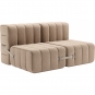 Ambivalenz - Curt Sofa Set 4 Beige / Grau (Dama 0029)