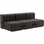 Ambivalenz - Curt Sofa Set 6 Grau / Braun (Jet 9108)