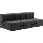 Ambivalenz - Curt Sofa Set 6 Dunkelgrau (Dama 0004)