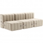 Ambivalenz - Curt Sofa Set 6 Grau/Beige (Jet 9110)