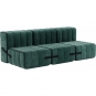 Ambivalenz - Curt Sofa Set 6 Serpentine Grün (Barcelona V3347/39)