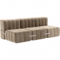 Ambivalenz - Curt Sofa Set 6 Grau / Braun (Barcelona Vole V3347/15)
