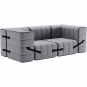 Ambivalenz - Curt Sofa Set 7 Grau (Jet 9803)
