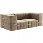 Ambivalenz - Curt Sofa Set 7 Grau / Braun (Barcelona Vole V3347/15)