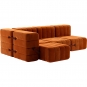 Ambivalenz - Curt Sofa Set 9 Russet Rot (Barcelona V3347/17)