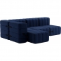 Ambivalenz - Curt Sofa Set 9 Dunkelblau (Jet 6098)
