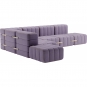 Ambivalenz - Curt Sofa Set 12 Flieder (Dama 0039)