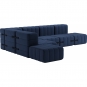 Ambivalenz - Curt Sofa Set 12 Dunkelblau (Jet 6098)