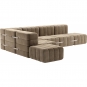 Ambivalenz - Curt Sofa Set 12 Grau / Braun (Barcelona Vole V3347/15)