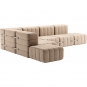 Ambivalenz - Curt Sofa Set 12 Beige / Grau (Dama 0029)