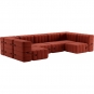 Ambivalenz - Curt Sofa Set 15 Rot (Dama 0058)