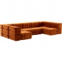 Ambivalenz - Curt Sofa Set 15 Russet Rot (Barcelona V3347/17)