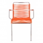 Fiam - Mya Spaghetti Stapelsessel PVC-Band: Orange