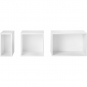 Muuto - Stacked Regal mit Rückwand Klein | Weiß