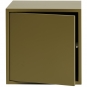 Muuto - Stacked Regal mit Tür M Braun Grün