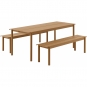 Muuto - Linear Tisch 140 x 75 cm | Burnt Orange