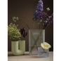Muuto - Ridge Vase Höhe 48,5 | White Frosted Glass