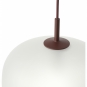 Muuto - Rime Pendelleuchte Ø25 cm Tiefrot
