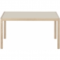 Muuto - Workshop Tisch 140x92 cm Warmes graues Linoleum / Eiche