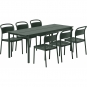 Muuto - Linear Steel Side Stuhl Dunkelgrün