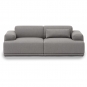 Muuto - Connect Soft Sofa 2-Sitzer Configuration 1 Re-wool 128
