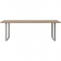 Muuto - 70/70 Tisch 225x90 cm Outdoor Mahagoni / Grau