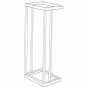 Jan Kurtz - Mira Beistelltisch 37,7 x 37,7 x H 60 cm | Rot
