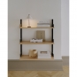 New Works - Wandregal 900 Eiche / Schwarz