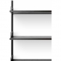 New Works - Chamber Wandregal 450 Schwarz / Schwarz