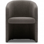 New Works - Covent Club Sessel Taupe dunkel (Nevotex Barnum)